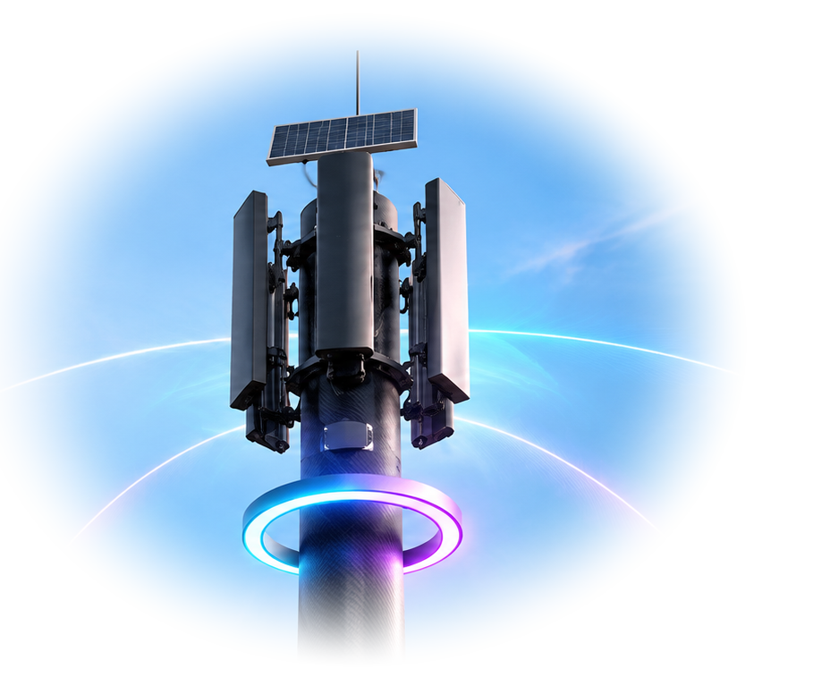 BSNL Titan Pole Solar Micro-Site
